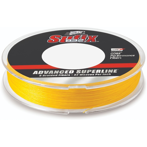 Picture of Sufix Advanced Superline 832 Braid 20 LB Hivis Yellow 300 YD