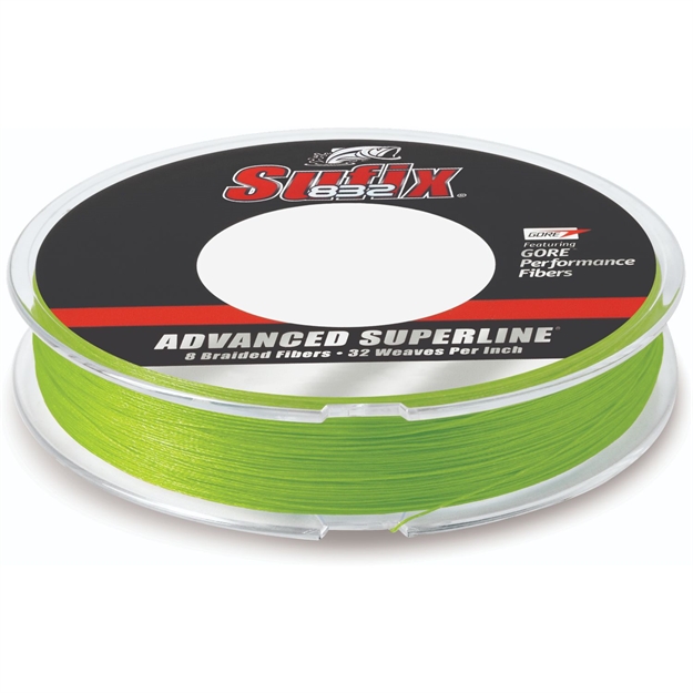 Picture of Sufix Advanced Superline 832 Braid 6 LB Neon Lime 300 Yds