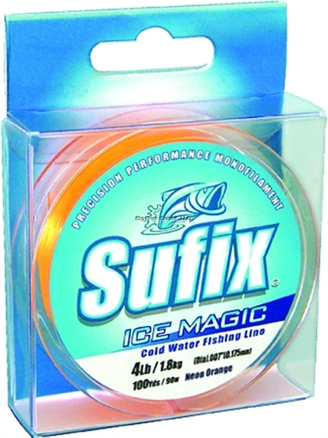 Picture of Sufix Ice Magic Monofilament Line 4Lb 100Yds Neon Orange