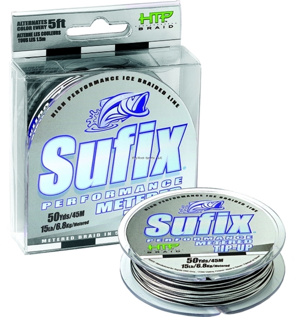 Picture of Sufix Metered Tip UP Braid Line 20Lb Tip UP Braid