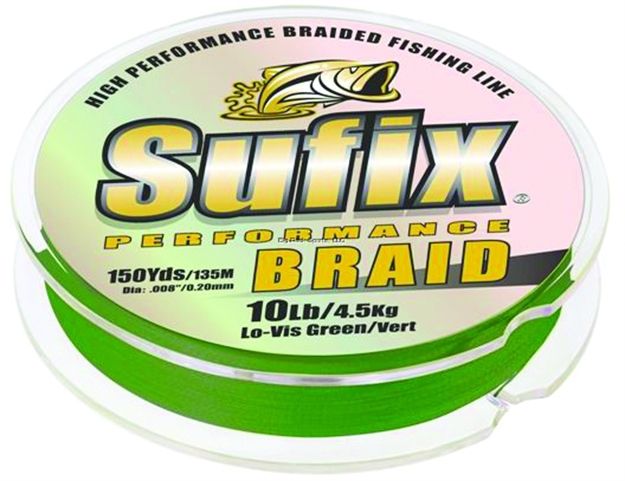 Picture of Sufix Performance Braid 10Lb 150Yds Lo-Vis Green
