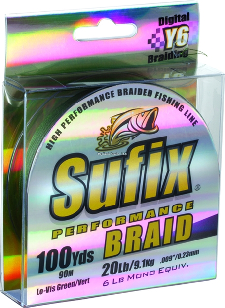 Picture of Sufix Performance Braid 20Lb 100Yds Low-Vis Green