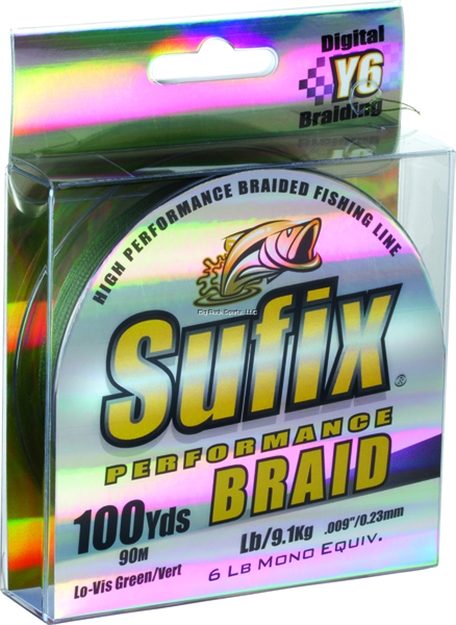 Picture of Sufix Performance Braid 50Lb 100Yds Low-Vis Green