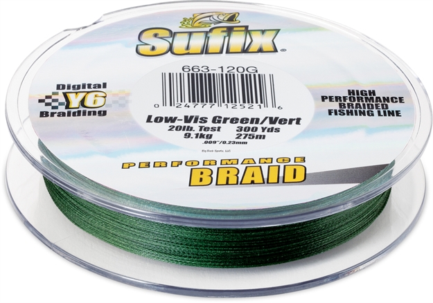 Picture of Sufix Performance Braid 65Lb 100Yds Low-Vis Green