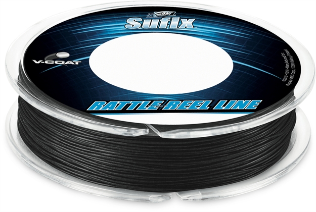 Picture of Sufix Rattle Reel V-Coat, 20 Lb, 50 Yd, Black