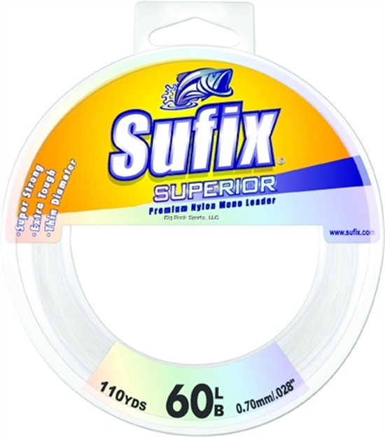 Picture of Sufix Superior Mono Leader Spool 60Lb 110Yds Clear
