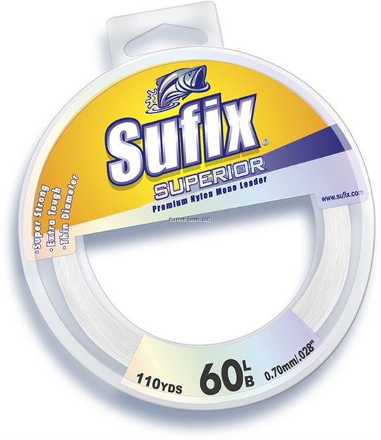 Picture of Sufix Superior Mono Leader Spool 80Lb 110Yds Clear