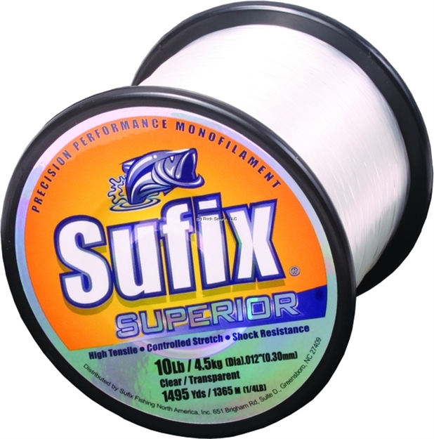 Picture of Sufix Superior Monofilament Line 10Lb 1495Yds Clear 1/4Lb