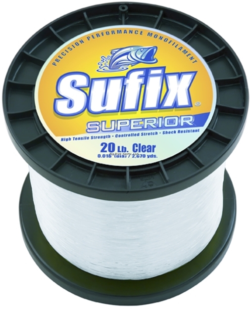 Picture of Sufix Superior Monofilament Line 20Lb 2670Yds Clear 1Lb