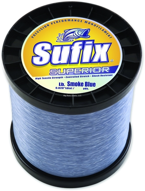 Picture of Sufix Superior Monofilament Line 20Lb 2670Yds Smoke Blue 1Lb