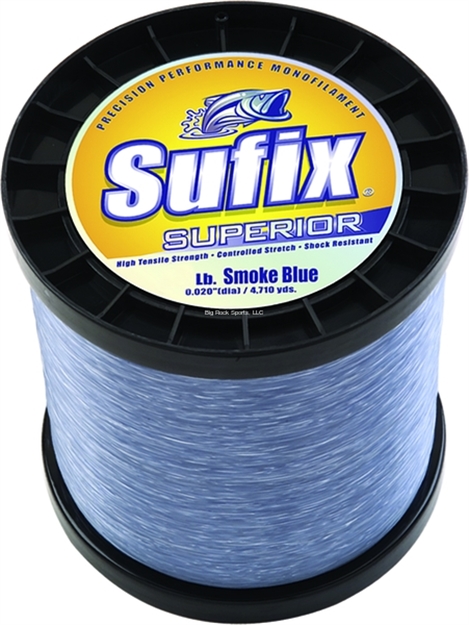 Picture of Sufix Superior Monofilament Line 60Lb 1825Yds Smoke Blue 2.2Lb