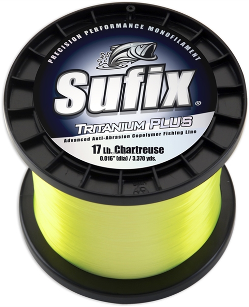 Picture of Sufix Tritanium Plus Monofilament Line 17Lb 3370Yds Chartreuse 1Lb