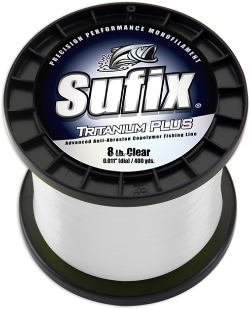 Picture of Sufix Tritanium Plus Monofilament Line 8Lb 1720Yds Clear 1/4Lb