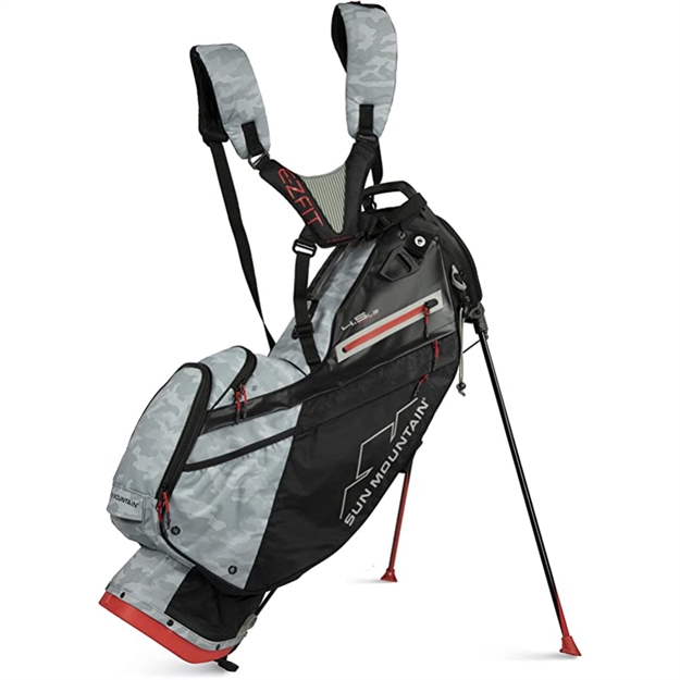 Picture of Sun Mountain Mens 2022 4.5Ls 14-Way Stand Bag Black-Gray-Red