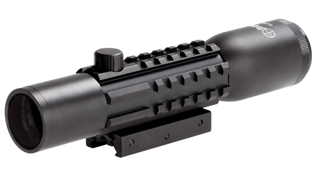 Picture of Sun Optics Picatinny Tri Rail 4X28 Scope