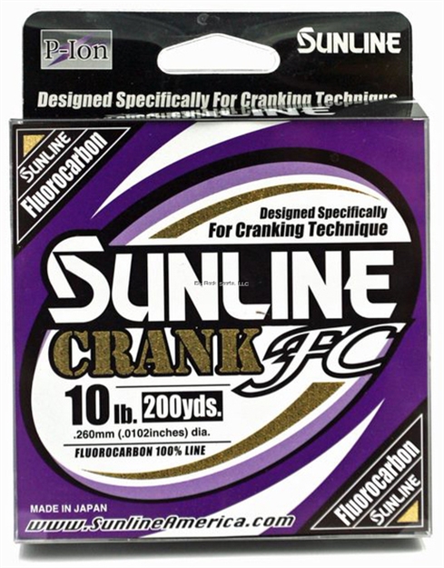 Picture of Sunline Crank FC 100% Fluorocarbon Line, Clear, 600Yd, 10Lb, P-Ion Technology