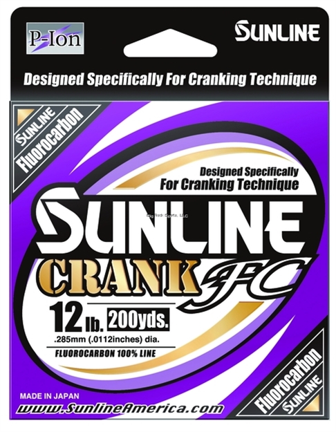 Picture of Sunline Crank FC 100% Fluorocarbon Line, Clear, 600Yd, 12Lb, P-Ion Technology