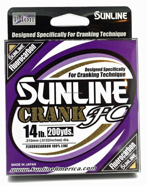 Picture of Sunline Crank FC 100% Fluorocarbon Line, Clear, 600Yd, 14Lb, P-Ion Technology