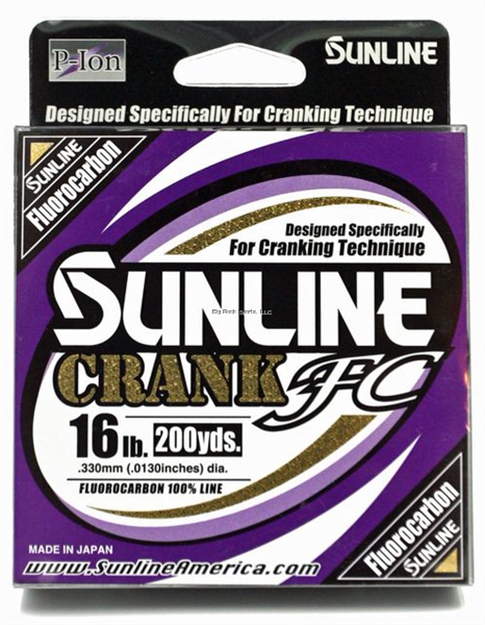 Picture of Sunline Crank FC 100% Fluorocarbon Line, Clear, 600Yd, 16Lb, P-Ion Technology