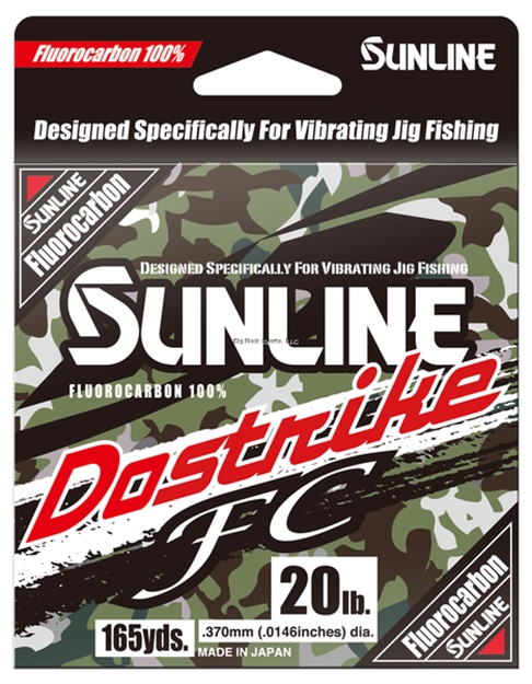 Picture of Sunline Dostrike FC 20Lb, 165Yd, Metered Smoak/Dark Green, 100% Flurocarbon