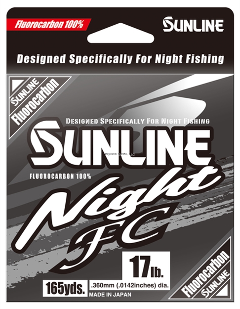 Picture of Sunline Night FC 17Lb, 165Yd, Clear Blue Fluoresent, 100% Flurocarbon