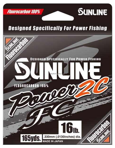 Picture of Sunline Power 2C FC 16Lb, 165Yd, Metered Orange/Clear, 100% Flurocarbon
