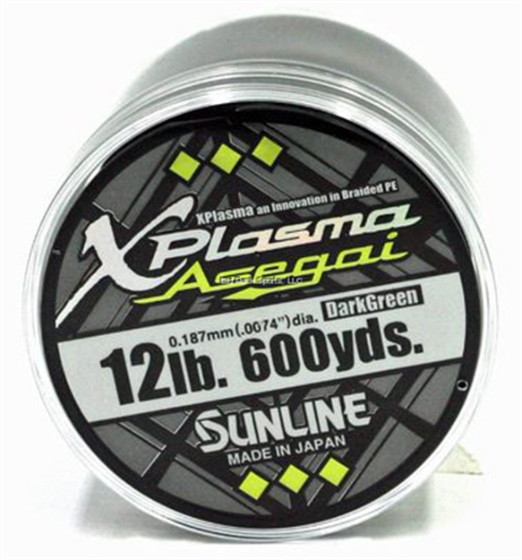 Picture of Sunline Xplasma Asegai 12Lb Dark Green 600Yd