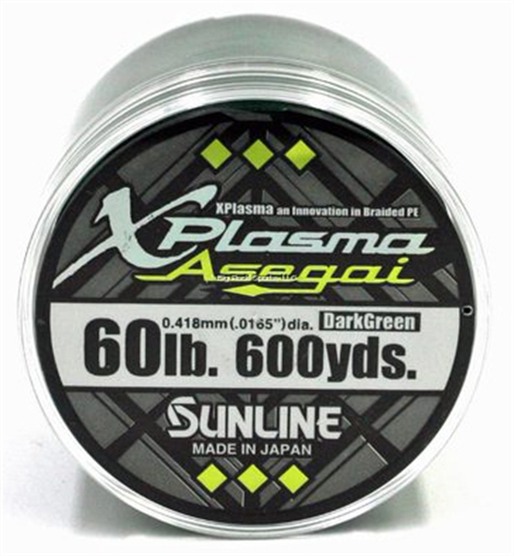 Picture of Sunline Xplasma Asegai 60Lb Dark Green 600Yd