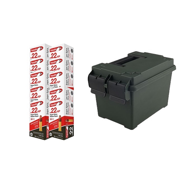 Picture of Super Extra High Velocity 22 Long Rifle Rimfire Ammo W/ Ammo Can 430105458