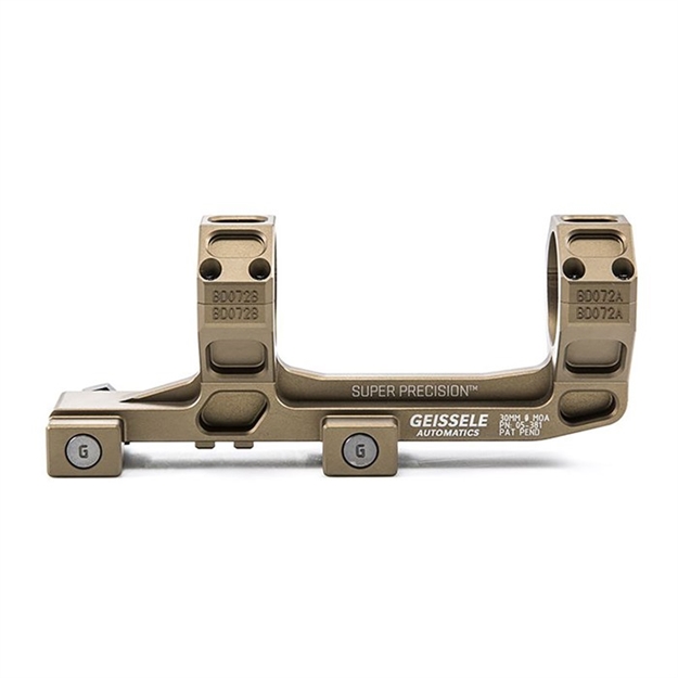 Picture of Geissele Automatics  Ar15 Super Precision Scope Mount/Ring Combo Desert Dirt Color Anodized 05-381S 817953020265