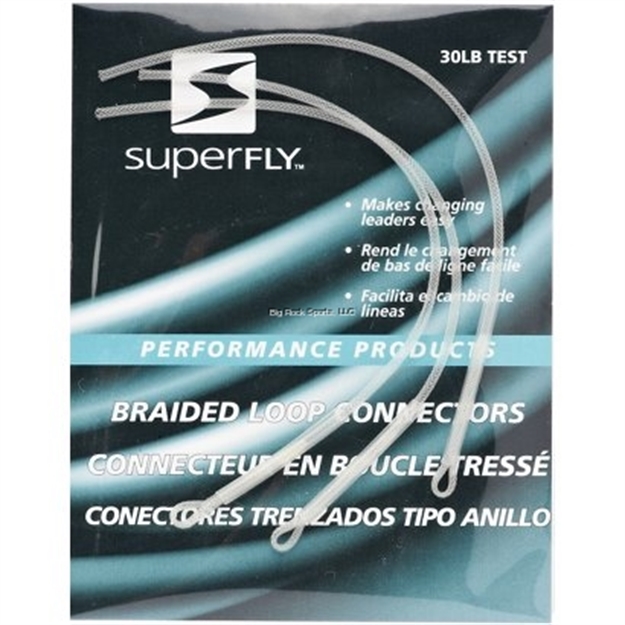 Picture of Superfly Braided Leader Loop Connectors White