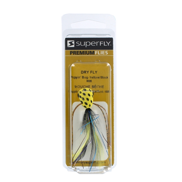 Picture of Superfly Popper Fly Poppin Bug Yellow/Black 1/Pk