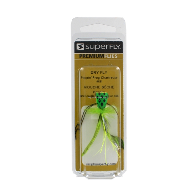 Picture of Superfly Popper Fly Poppin Frog Chartreuse 1/Pk