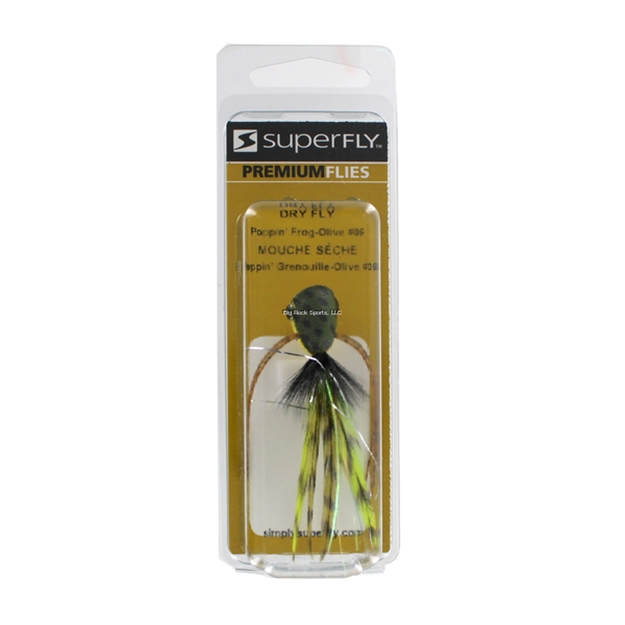 Picture of Superfly Popper Fly Poppin Frog Olive 1/Pk