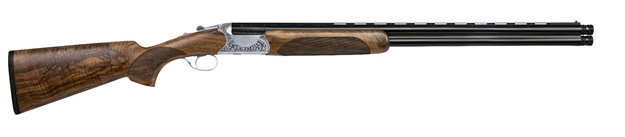 Picture of  Cz-Usa 06464 Supreme Field 12 Gauge 3" 2Rd 28" Gloss Black Barrel, Polished Nickel Chrome Metal Finish, Turkish Walnut Stock  Includes 5 Extended Chokes