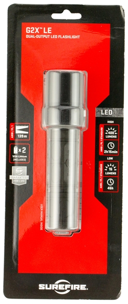 Picture of Surefire G2x LE 600/15Lu Blk Dual G2XLEBK