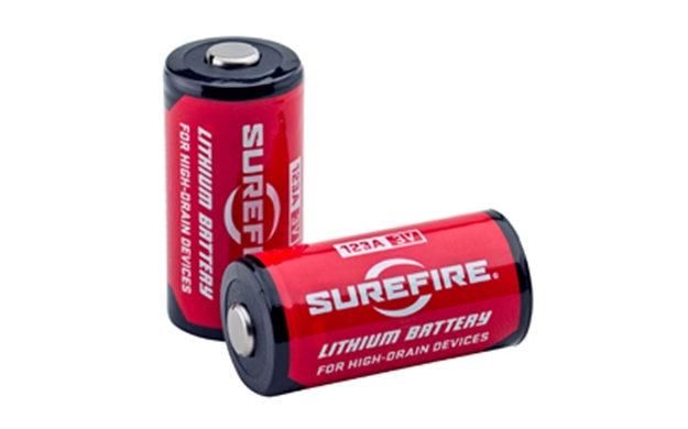 Picture of  Surefire Sf2swbulk 123A Batteries  Red/Black 3.0 Volts 1,550 Mah (130/65 Pairs) Single Package Fishbowl