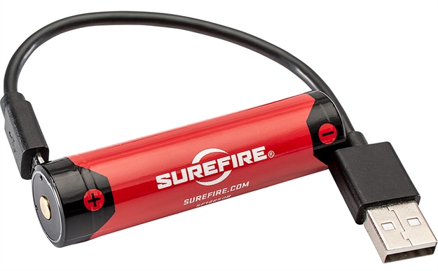 Picture of  Surefire Sf18650b 18650B Battery  Red/Black 3.6 Volts 3,500 Mah (1) Single Pack Rechargeable