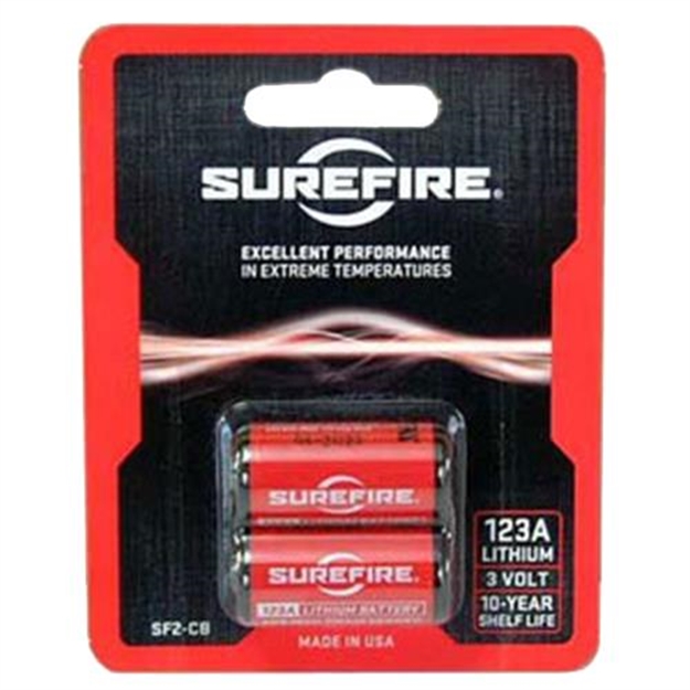 Picture of  Surefire Sf2cb 123A Batteries  Red/Black 3.0 Volts 1,500 Mah (2) Single Pack