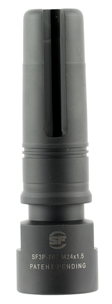 Picture of Surefire Sf3p762m24x1 Suppressor Adapter Flash Hider Ak-47 7.62X39mm Stainless Steel 3.8"