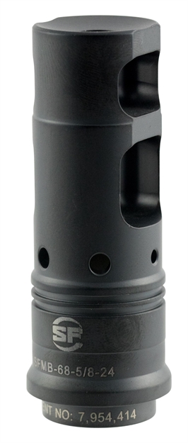 Picture of Surefire Sfmb68 Suppressor Adapter Muzzle Brake 6.8Mm 6.8 Spc Stainless Steel 2.7"