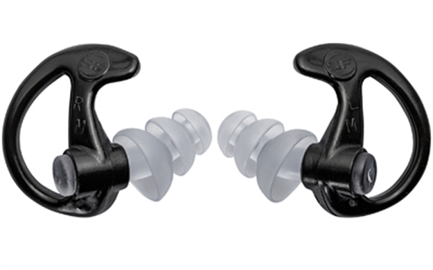 Picture of  Surefire Ep5bkmprbulk Ep5 Sonic Defenders Max Polymer 26 DB Full Block Black Medium Adult 25 Pair