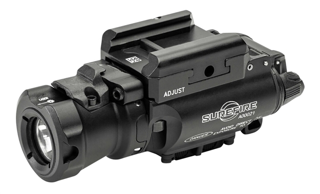 Picture of Surefire Xh50g  Masterfire Handgun Light/Laser Green 850 Lumens Black Hardcoat Anodized Aluminum