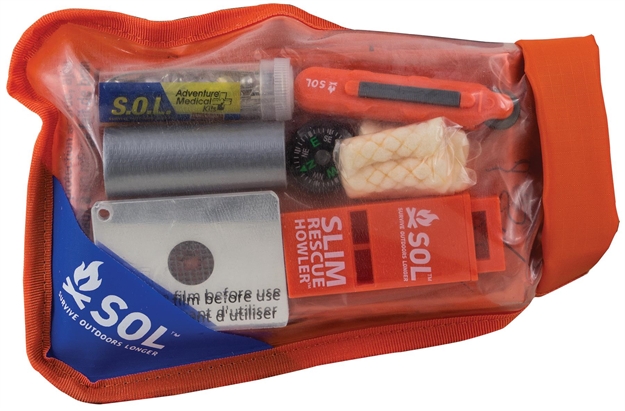Picture of  Survive Outdoors Longer 01401727 Scout Survival Kit Waterproof Orange 707708217272