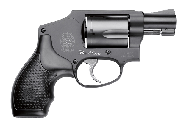 Picture of Smith & Wesson 442 Pro Revolver 38 Spl, 1.875 In, Syn Grp, 5 Rnd, Integral Front & Fixed Rear, Small Blk Frame 178041