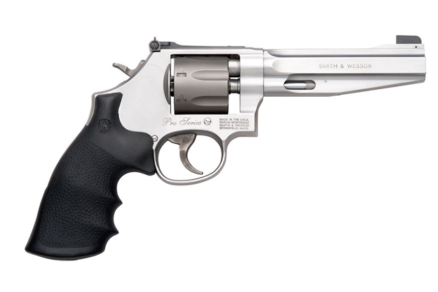Picture of Smith & Wesson 986 Performance Center Revolver 9Mm, 5 In, Syn Grp, 7 Rnd, Patridge Front & Adjustable Rear, Medium S/S Frame 178055