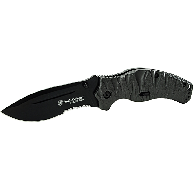 Picture of S&W Black Ops Assisted 3.35 IN Black Combo Gray Aluminum