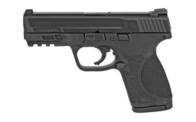 Picture of  Smith & Wesson LE 11676 M&P 40 M2.0 Compact 
40 Smith & Wesson (S&W) Double 4" Nts 13+1 Black Interchangeable Backstrap Grip Black Polymer Frame Black Armornite Stainless Steel Slide