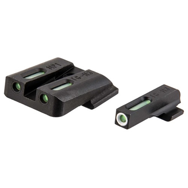 Picture of Truglo Tfx Tritium/Fiber-Optic Day/Night Handgun Sights, Green, S&W M&P (Incl Shield & .22 Mod,Ex .22 Comp),Sd9,Sd40 (Ex VE Mod) TG13MP1A 788130019283