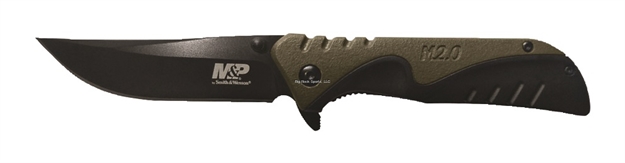 Picture of S&W M&P U.G. Folder 3.0 IN Blade Olive Drab Rubber Handle